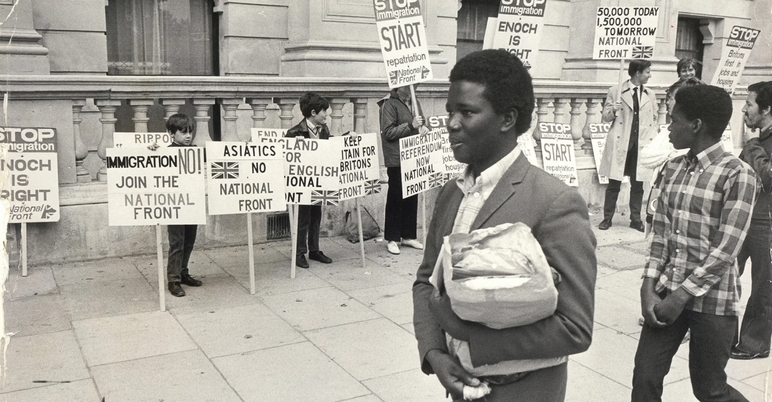 National Front demonstration against Asian immigrants, 1977