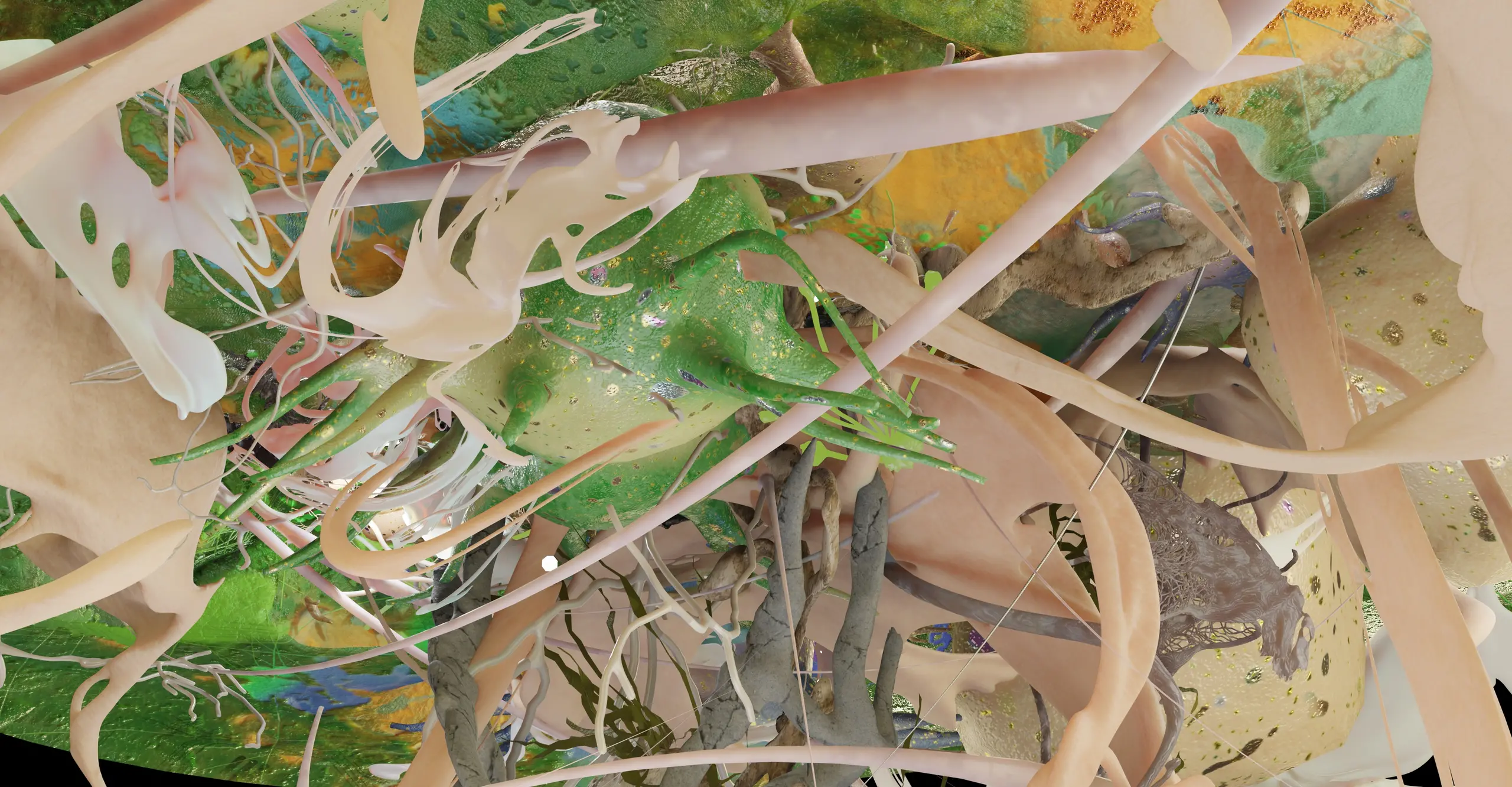 A complex abstract CGI environment